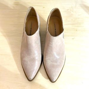 Lucky Brand Beige Booties Size 8.5